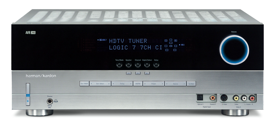AVR 240 - Black - Audio/Video Receiver With Dolby Digital & DTS (65 watts x 2 | 50 watts x 7) - Hero